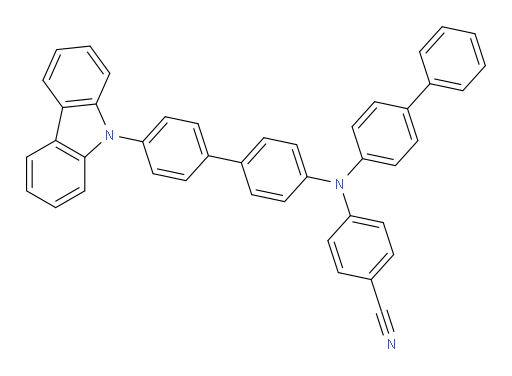 4-((4'-(9H-carbazol-9-yl)-[1,1'-biphenyl]-4-yl)([1,1'-biphenyl]-4-yl)amino)benzonitrile