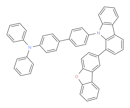 4'-(1-(dibenzo[b,d]furan-2-yl)-9H-carbazol-9-yl)-N,N-diphenyl-[1,1'-biphenyl]-4-amine