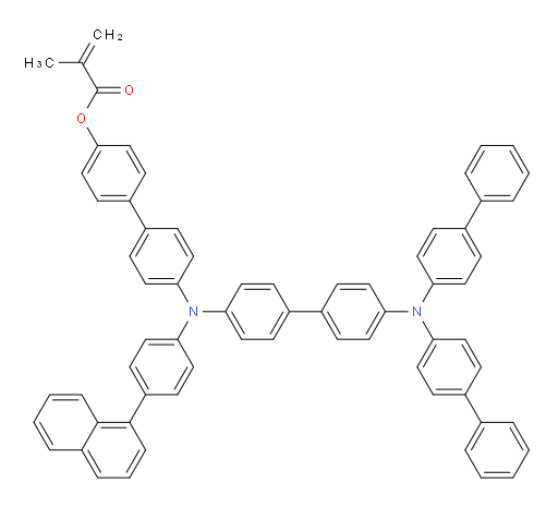 4'-((4'-(di([1,1'-biphenyl]-4-yl)amino)-[1,1'-biphenyl]-4-yl)(4-(naphthalen-1-yl)phenyl)amino)-[1,1'-biphenyl]-4-yl methacrylate
