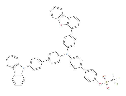 4'-((4'-(9H-carbazol-9-yl)-[1,1'-biphenyl]-4-yl)(4-(dibenzo[b,d]furan-4-yl)phenyl)amino)-[1,1'-biphenyl]-4-yl trifluoromethanesulfonate