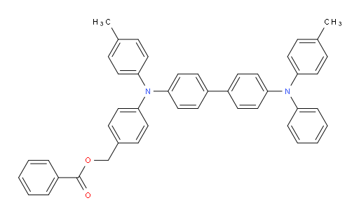 4-((4'-(phenyl(p-tolyl)amino)-[1,1'-biphenyl]-4-yl)(p-tolyl)amino)benzyl benzoate