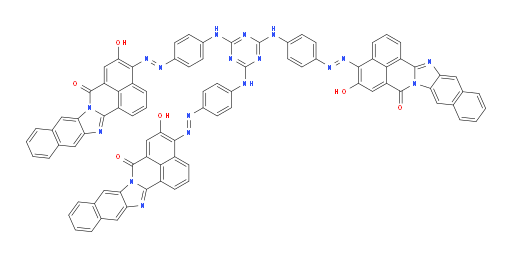 4,4',4''-[1,3,5-triazin-2,4,6-triyltris(imino-4,1-phenyleneazo)]tris[5-hydroxy-7H-Benzo[de]naphtho[2',3':4,5]imidazo[2,1-a]isoquinolin-7-one