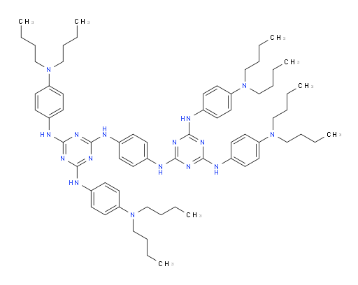 N2,N2'-(1,4-phenylene)bis(N4,N6-bis(4-(dibutylamino)phenyl)-1,3,5-triazine-2,4,6-triamine)