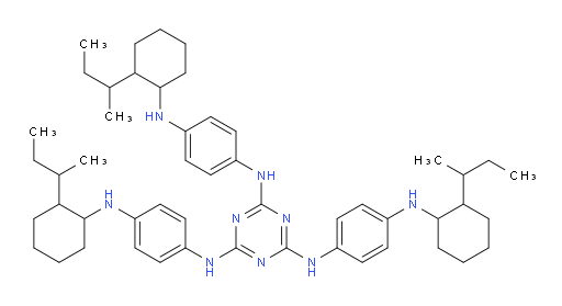 N2,N4,N6-tris(4-((2-(sec-butyl)cyclohexyl)amino)phenyl)-1,3,5-triazine-2,4,6-triamine