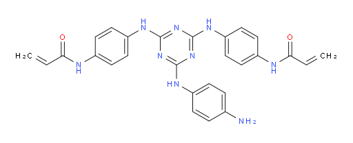 N,N'-(((6-((4-aminophenyl)amino)-1,3,5-triazine-2,4-diyl)bis(azanediyl))bis(4,1-phenylene))diacrylamide
