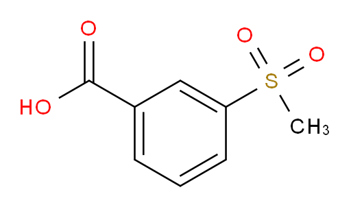 3-Methylsulfonyl;RARECHEM AL BO 2292;TIMTEC-BB SBB005804;3-(METHYLSULFONYL)B;3-Mesylbenzoic acid;m-Methylsulfonylbenzoic acid;3-METHYLSULPHONYLBENZOIC ACID;3-(METHYLSULFONYL)BENZOIC ACID;3-Methanesulfonyl-benzoic acid;3-Carboxyphenyl methyl sulphone