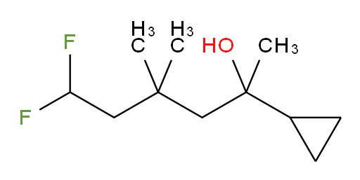 2-cyclopropyl-6,6-difluoro-4,4-dimethylhexan-2-ol