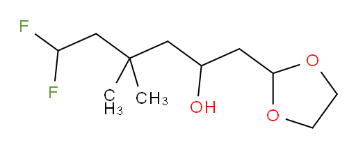 1-(1,3-dioxolan-2-yl)-6,6-difluoro-4,4-dimethylhexan-2-ol