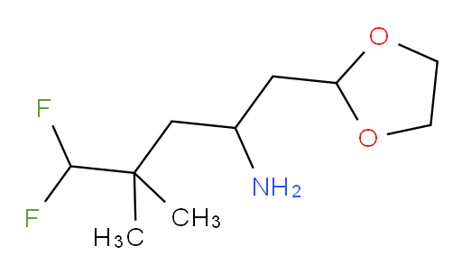 1-(1,3-dioxolan-2-yl)-5,5-difluoro-4,4-dimethylpentan-2-amine