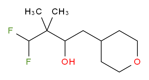4,4-difluoro-3,3-dimethyl-1-(tetrahydro-2H-pyran-4-yl)butan-2-ol