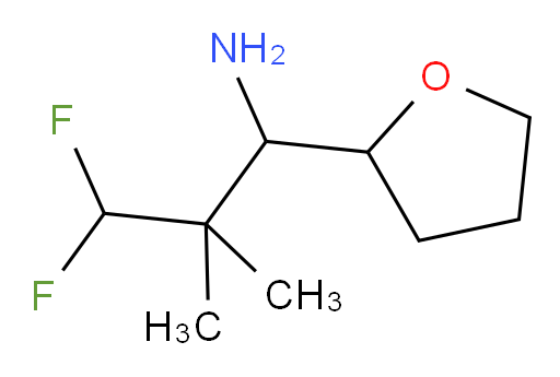 3,3-difluoro-2,2-dimethyl-1-(tetrahydrofuran-2-yl)propan-1-amine