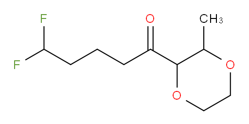 5,5-difluoro-1-(3-methyl-1,4-dioxan-2-yl)pentan-1-one
