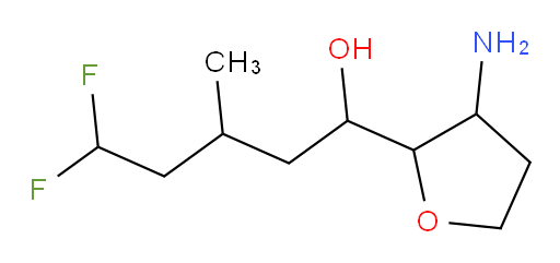 1-(3-aminotetrahydrofuran-2-yl)-5,5-difluoro-3-methylpentan-1-ol