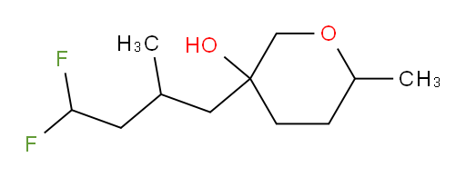 3-(4,4-difluoro-2-methylbutyl)-6-methyltetrahydro-2H-pyran-3-ol