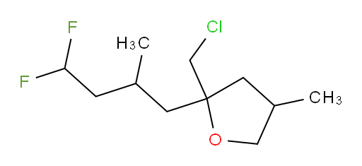 2-(chloromethyl)-2-(4,4-difluoro-2-methylbutyl)-4-methyltetrahydrofuran