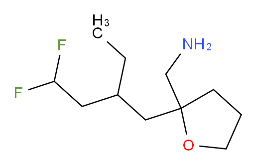 (2-(2-ethyl-4,4-difluorobutyl)tetrahydrofuran-2-yl)methanamine