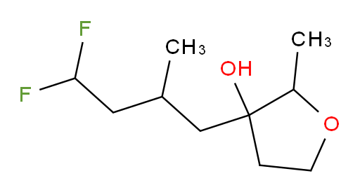 3-(4,4-difluoro-2-methylbutyl)-2-methyltetrahydrofuran-3-ol