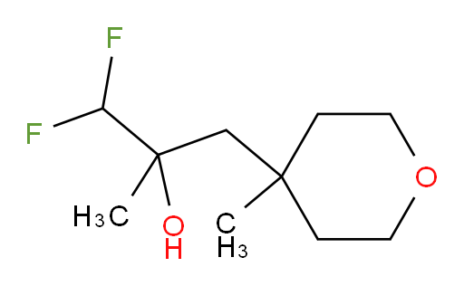 1,1-difluoro-2-methyl-3-(4-methyltetrahydro-2H-pyran-4-yl)propan-2-ol