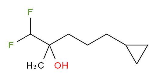 5-cyclopropyl-1,1-difluoro-2-methylpentan-2-ol