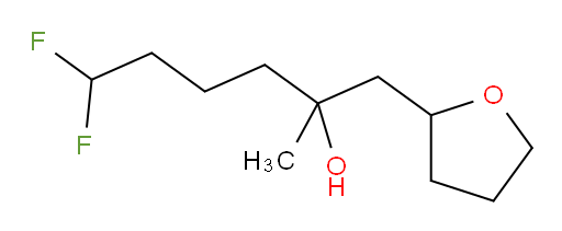6,6-difluoro-2-methyl-1-(tetrahydrofuran-2-yl)hexan-2-ol