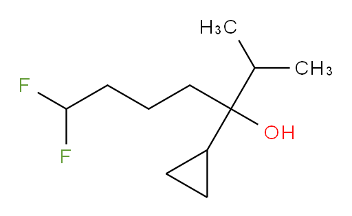 3-cyclopropyl-7,7-difluoro-2-methylheptan-3-ol