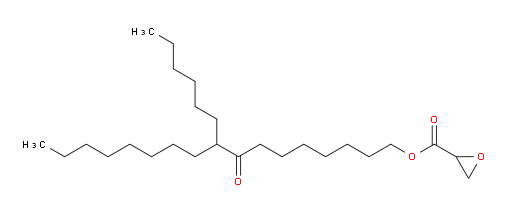 9-hexyl-8-oxoheptadecyl oxirane-2-carboxylate