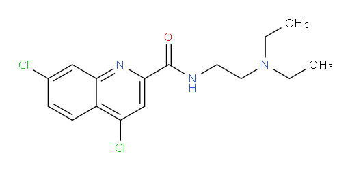 4,7-dichloro-N-(2-(diethylamino)ethyl)quinoline-2-carboxamide