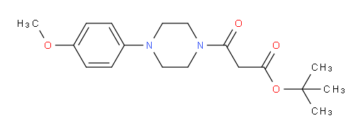 tert-butyl 3-(4-(4-methoxyphenyl)piperazin-1-yl)-3-oxopropanoate