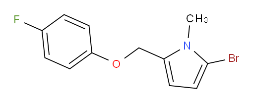 2-bromo-5-((4-fluorophenoxy)methyl)-1-methyl-1H-pyrrole
