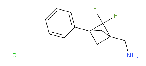 2,2-Difluoro-3-phenyl-bicyclo[1.1.1]pentane-1-methanamine HCl