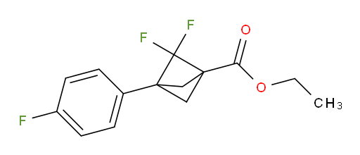 2,2-Difluoro-3-(4-fluorophenyl)-bicyclo[1.1.1]pentane-1-carboxylic acid ethyl ester