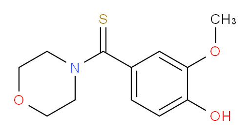 (4-Hydroxy-3-methoxyphenyl)-4-morpholinylmethanethione (ACI)
