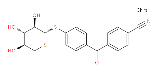 4-[4-[(5-Thio-β-D-xylopyranosyl)thio]benzoyl]benzonitrile (ACI)