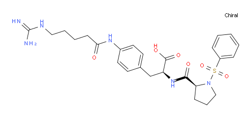 1-(Phenylsulfonyl)-L-prolyl-4-[[5-[(aminoiminomethyl)amino]-1-oxopentyl]amino]-L-phenylalanine (ACI)