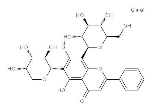 Chrysin 6-C-arabinoside 8-C-glucoside