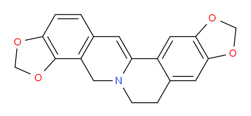 6,7-Dihydro-4H-bis[1,3]benzodioxolo[5,6-a:4′,5′-g]quinolizine (ACI)