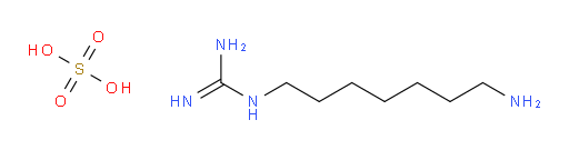 Guanidine, (7-aminoheptyl)-, sulfate (1:1) (9CI)
