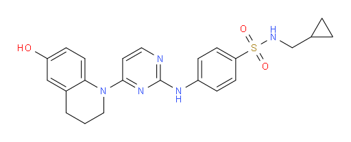 N-(Cyclopropylmethyl)-4-[[4-(3,4-dihydro-6-hydroxy-1(2H)-quinolinyl)-2-pyrimidinyl]amino]benzenesulfonamide (ACI)