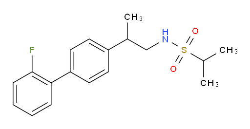 N-[2-(2′-Fluoro[1,1′-biphenyl]-4-yl)propyl]-2-propanesulfonamide (ACI)