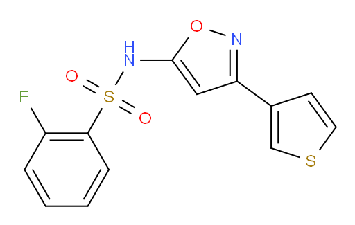 2-Fluoro-N-[3-(3-thienyl)-5-isoxazolyl]benzenesulfonamide (ACI)