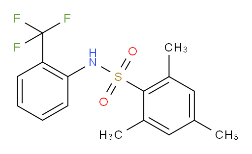 2,4,6-Trimethyl-N-[2-(trifluoromethyl)phenyl]benzenesulfonamide (ACI)