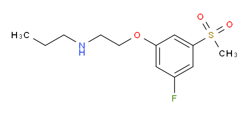 N-[2-[3-Fluoro-5-(methylsulfonyl)phenoxy]ethyl]-1-propanamine (ACI)