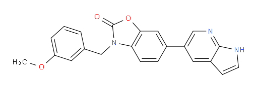 3-[(3-Methoxyphenyl)methyl]-6-(1H-pyrrolo[2,3-b]pyridin-5-yl)-2(3H)-benzoxazolone (ACI)