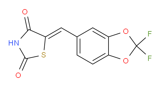 5-[(2,2-Difluoro-1,3-benzodioxol-5-yl)methylene]-2,4-thiazolidinedione (ACI)