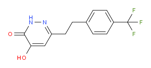 4-Hydroxy-6-[2-[4-(trifluoromethyl)phenyl]ethyl]-3(2H)-pyridazinone (ACI)