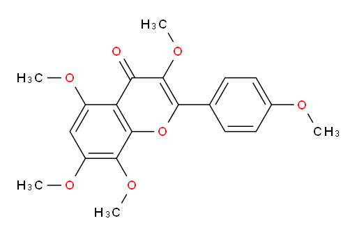 3,5,7,8-Tetramethoxy-2-(4-methoxyphenyl)-4H-1-benzopyran-4-one (ACI)