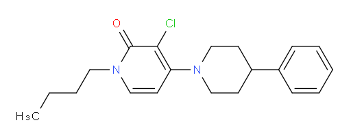 1-Butyl-3-chloro-4-(4-phenyl-1-piperidinyl)-2(1H)-pyridinone (ACI)