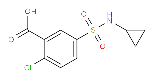 2-Chloro-5-[(cyclopropylamino)sulfonyl]benzoic acid (ACI)