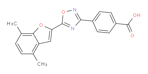 4-[5-(4,7-Dimethyl-2-benzofuranyl)-1,2,4-oxadiazol-3-yl]benzoic acid (ACI)