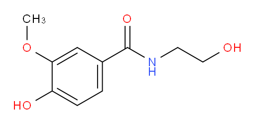 4-Hydroxy-N-(2-hydroxyethyl)-3-methoxybenzamide (ACI)